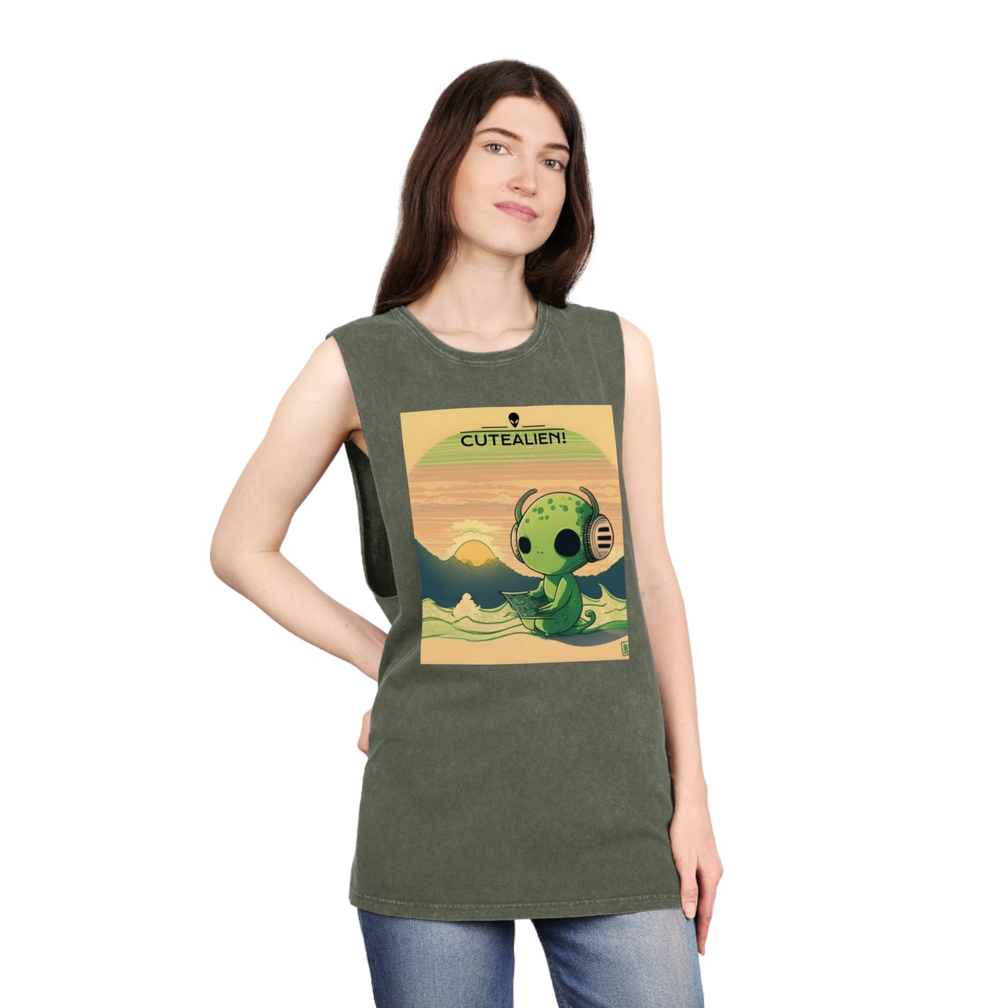 Unisex Stonewash Tank Top